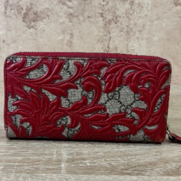 Gucci GG Supreme Arabesque zippy wallet - Picture 1 of 7